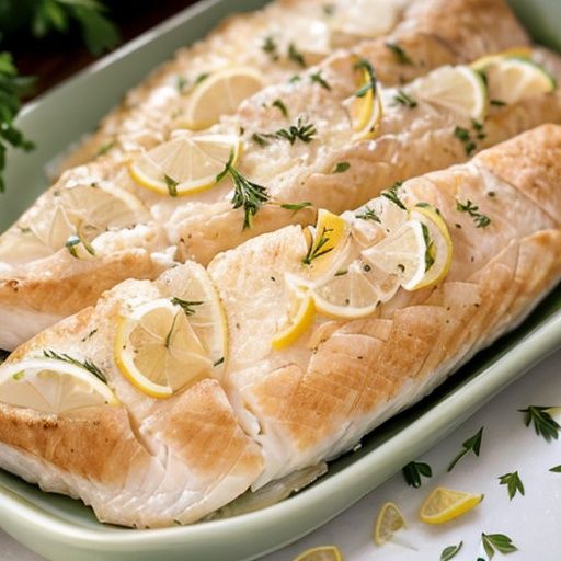 Рыба в духовке с лимоном и травами
