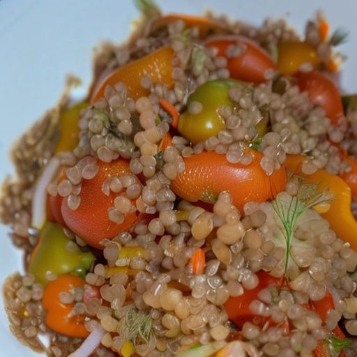 Гречка с овощами на сковороде