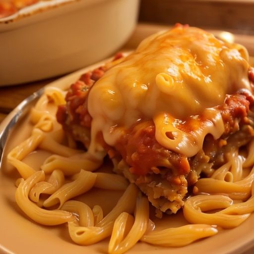 Макароны с фаршем под сыром в духовке (макаронная запеканка)