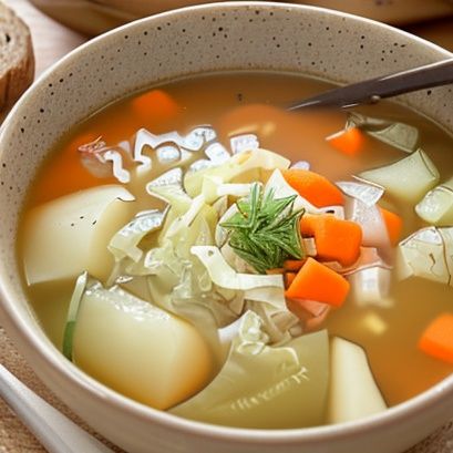 Овощной суп с картошкой и капустой